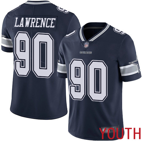 Youth Dallas Cowboys Limited Navy Blue DeMarcus Lawrence Home 90 Vapor Untouchable NFL Jersey